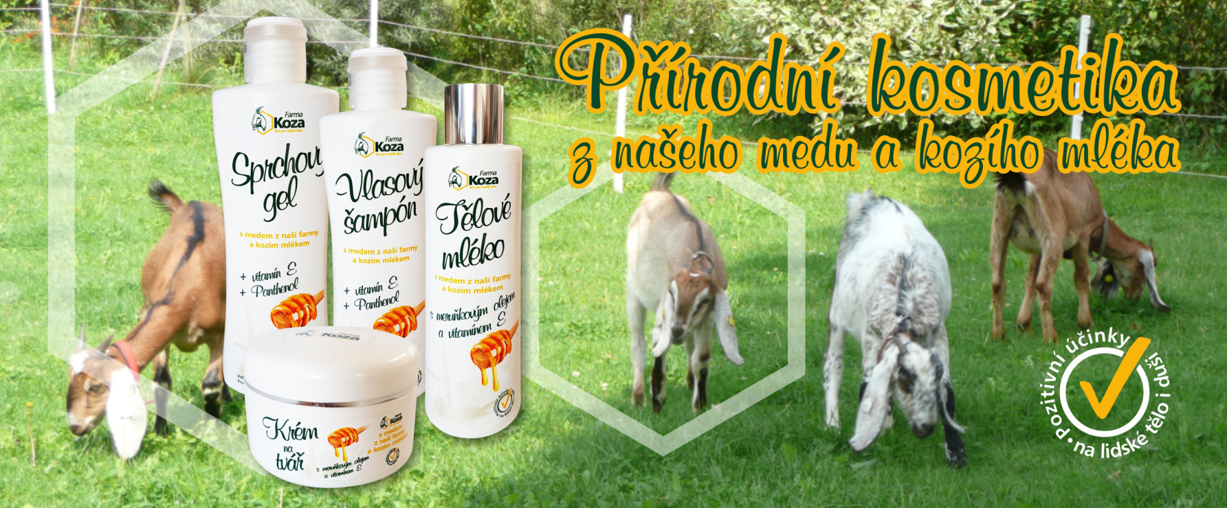 Kosmetika z medu a kozího mléka